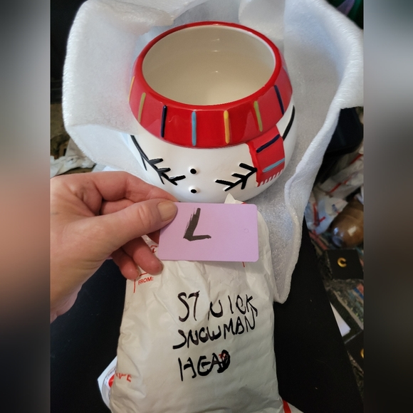 gently used ceramic St Nicolas square yuletide cookie jar - Picture 9 of 9